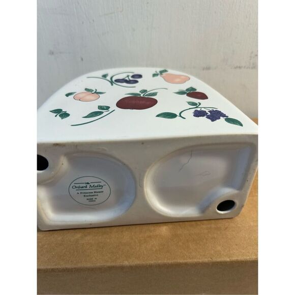 Princess house Orchard Medley Napkin holder Fruit Ceramic - Picture 4 of 8